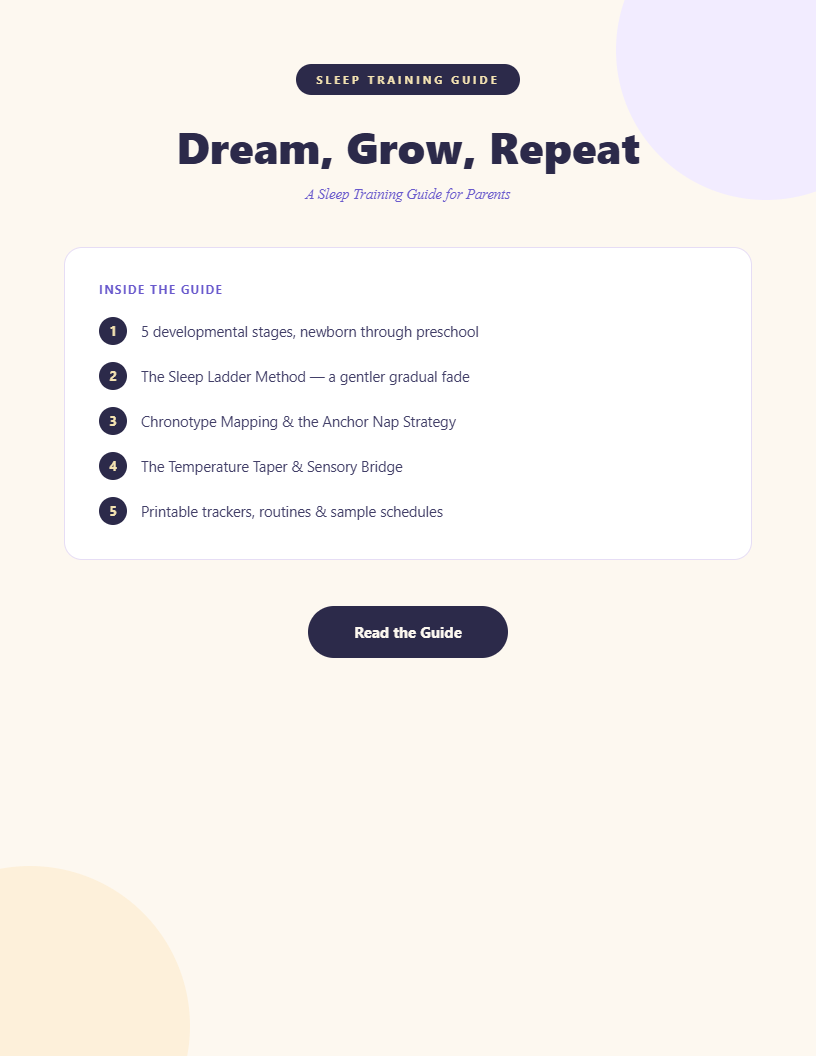 Dream, Grow, Repeat - A Sleep Training Guide for Parents