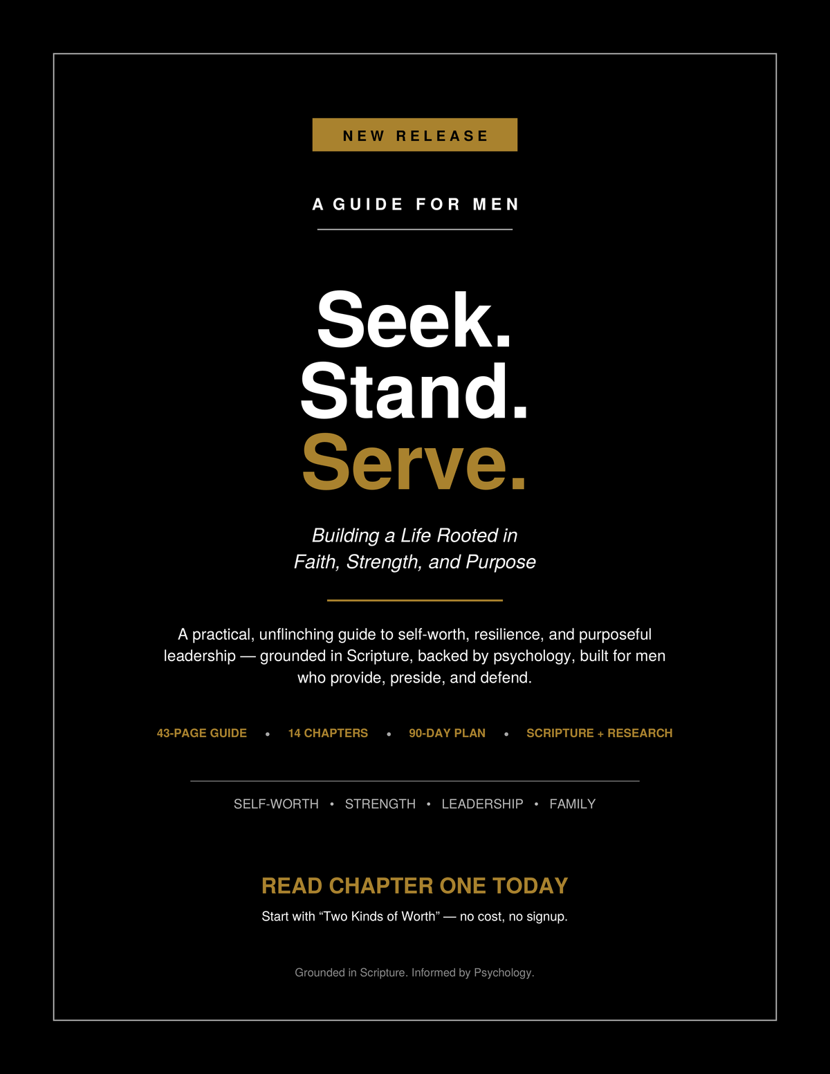 Seak. Stand. Serve. - A Man's Guide to Healthy Masculinity