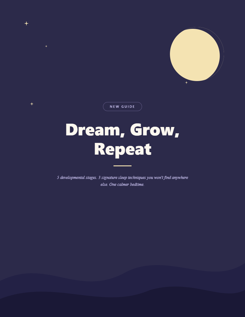 Dream, Grow, Repeat - A Sleep Training Guide for Parents